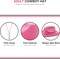 4E's Novelty Pink Cowgirl Hat - Felt Cowboy Hat with Removable Chinstrap & Shapeable Brim for Party Dress Up, Festivals & Accessories
